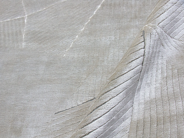 ROCKEFELLER FOG - Rectangular handmade silk rug by Edition Bougainville - view 3
